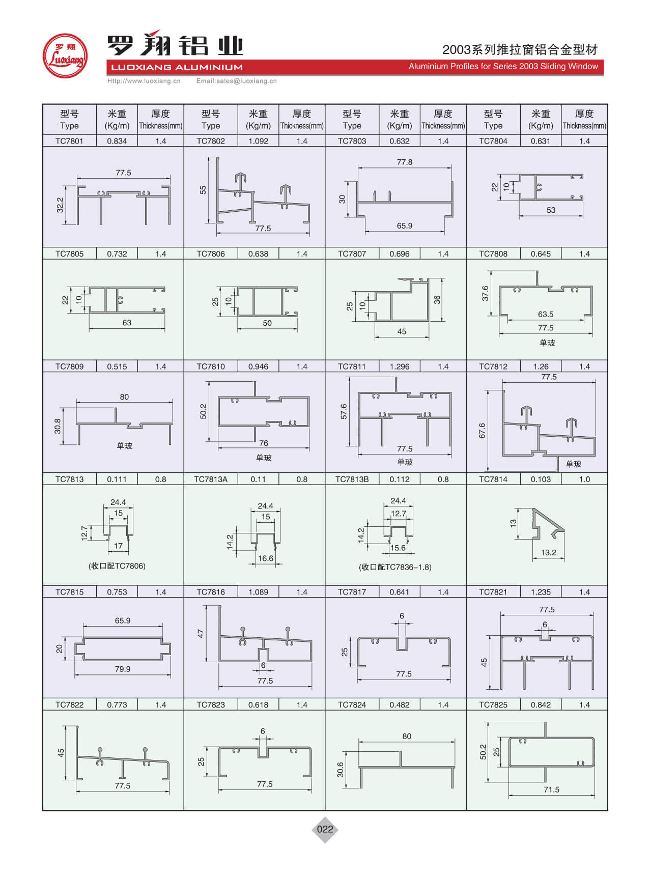 2003系列推拉窗